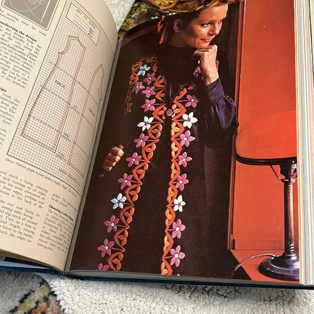 Vintage 1970s Coffee Table Hard Cover Embroidery Books Techniques History Guides
